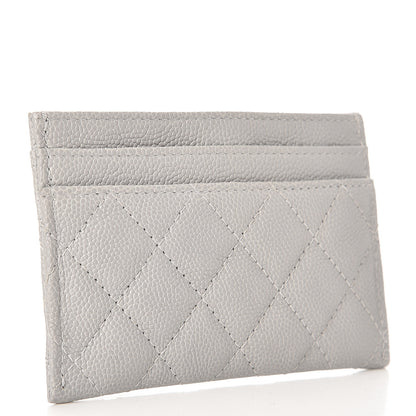 Chanel Caviar Quilted Boy Card Holder Grey 3 of 9