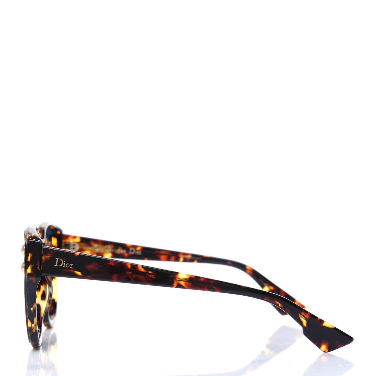 Christian Dior Acetate DiorAddict 3 Sunglasses Havana Spotted 3 of 4