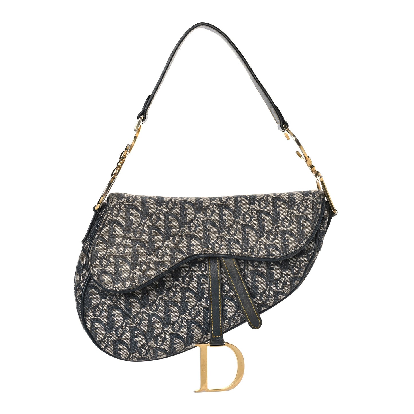 Monogram Saddle Bag Blue