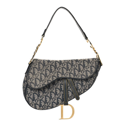 Christian Dior Monogram Saddle Bag Blue 1 of 9