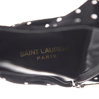 Saint Laurent Velluto Master Crystal Loulou 95 Ankle Boots 38.5 Black 6 of 8