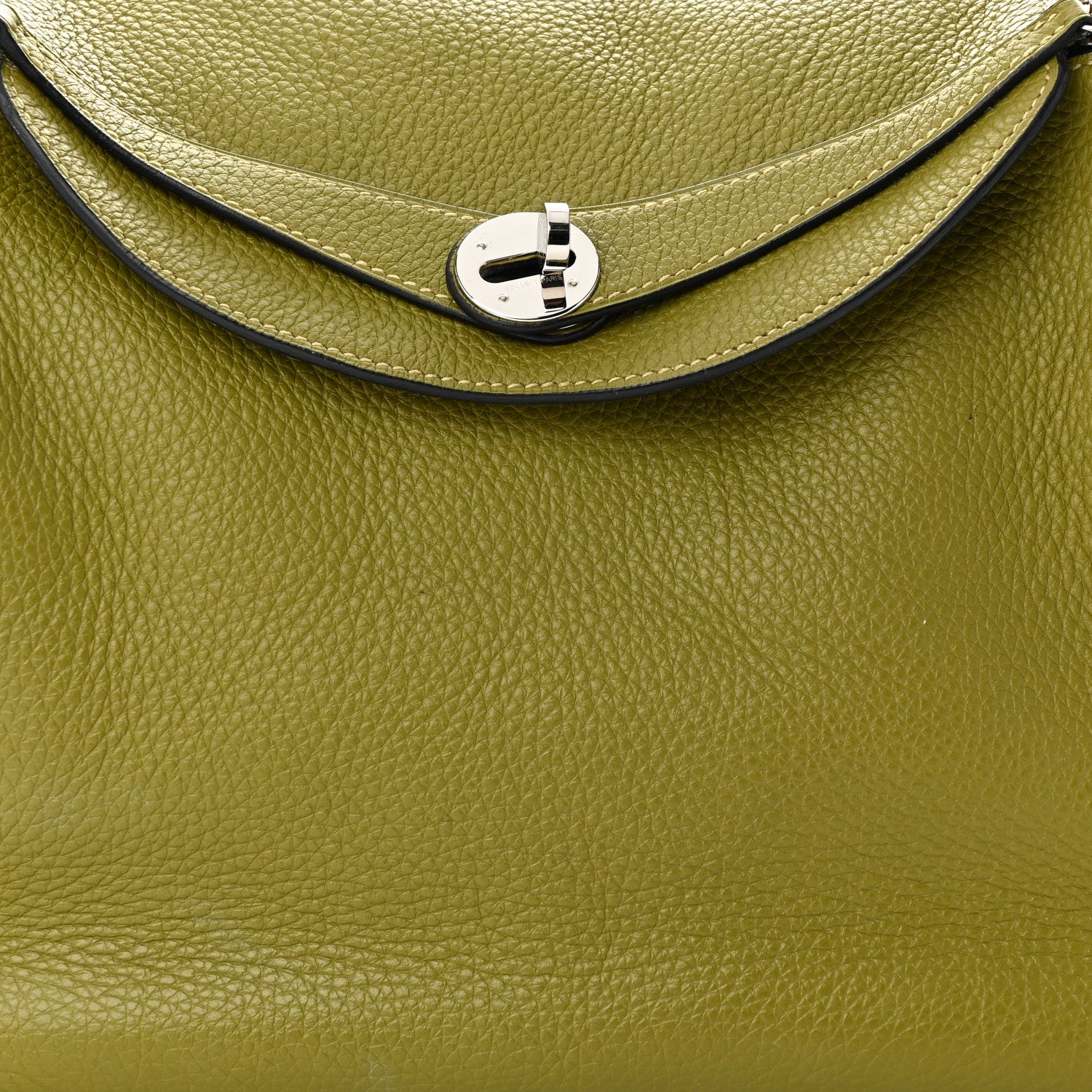 Hermes Taurillon Clemence Lindy 30 Vert Chartreuse 8 of 13