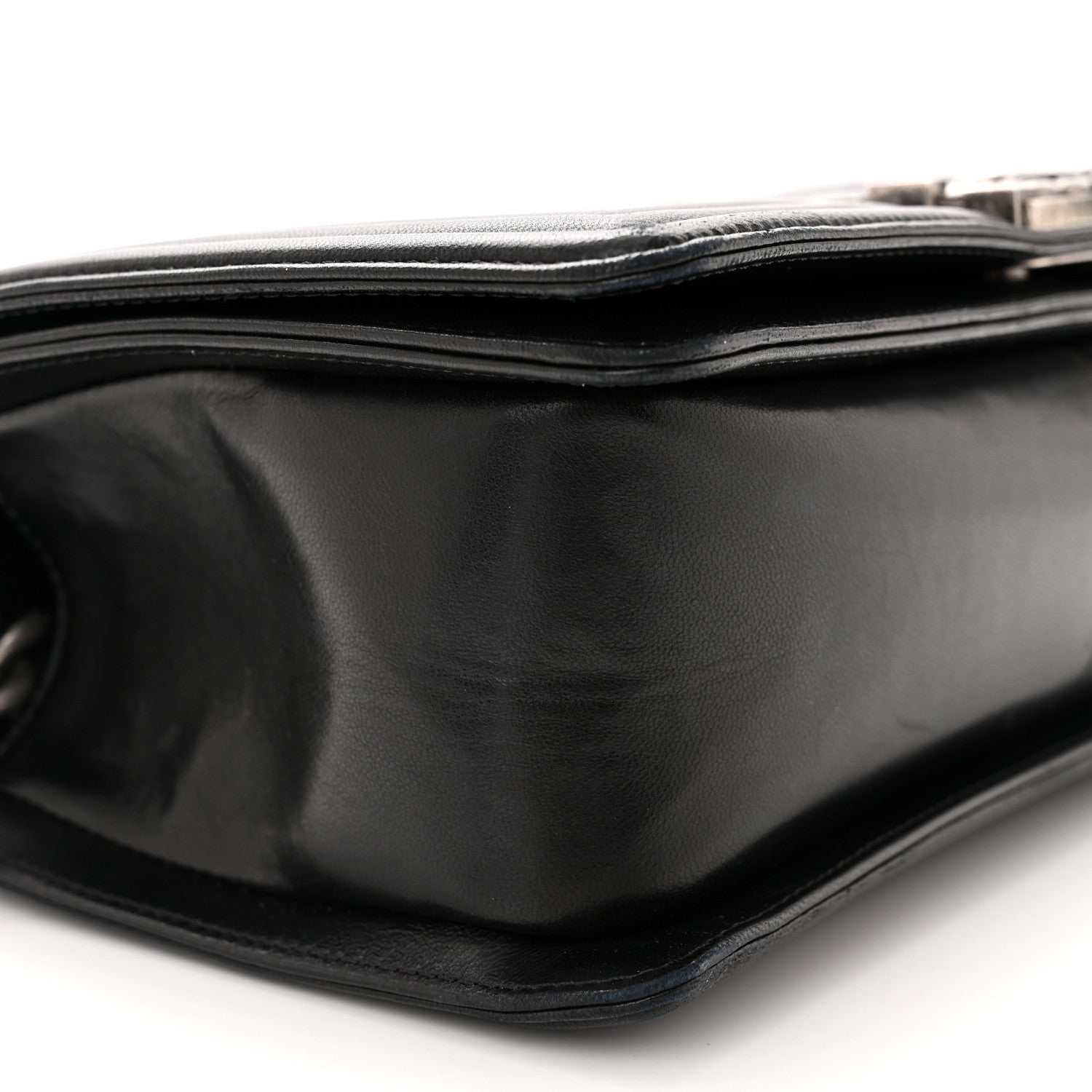 Chanel Lambskin Quilted Medium Boy Flap Black 9 of 12