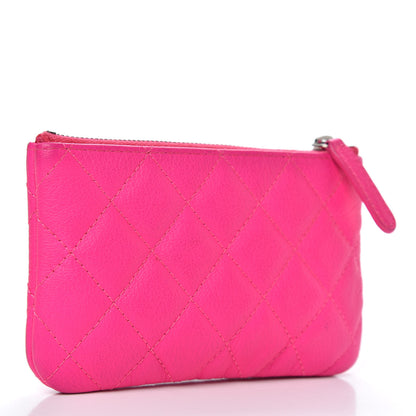 Chanel Goatskin Quilted Small Reissue Cosmetic Case Pink 3 of 8