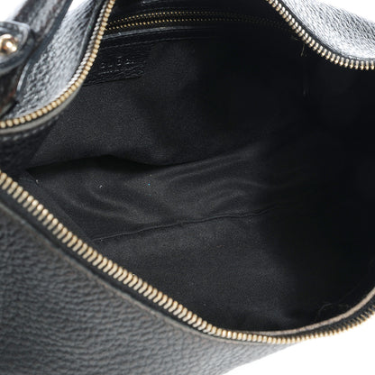 Gucci Leather Half Moon Bamboo Ring Hobo Black 6 of 9