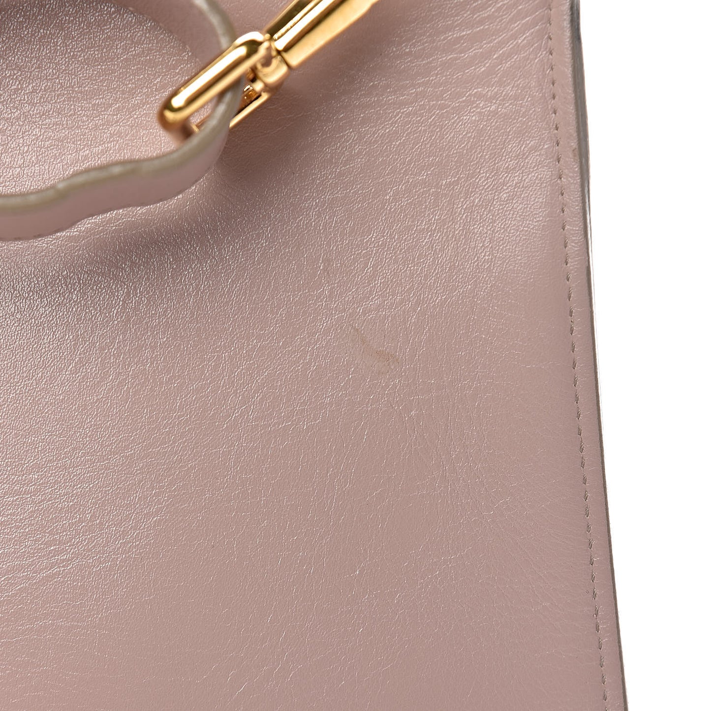 Calfskin Small Lock Front Crossbody Blush Nude