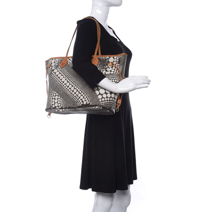Louis Vuitton Monogram Kusama Waves Neverfull MM White 2 of 15