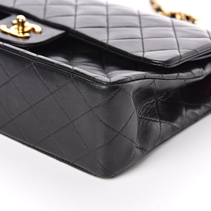 Chanel Lambskin Quilted Medium Double Flap Black 11 of 15