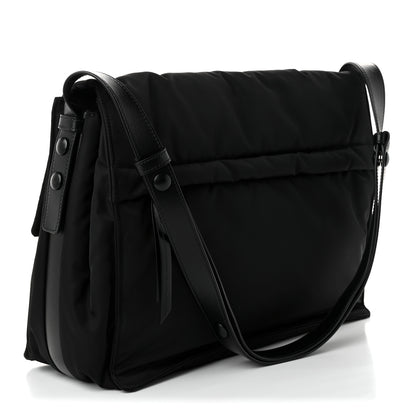 Prada Re-Nylon Vitello Padded Large Flap Shoulder Bag Black 3 of 9