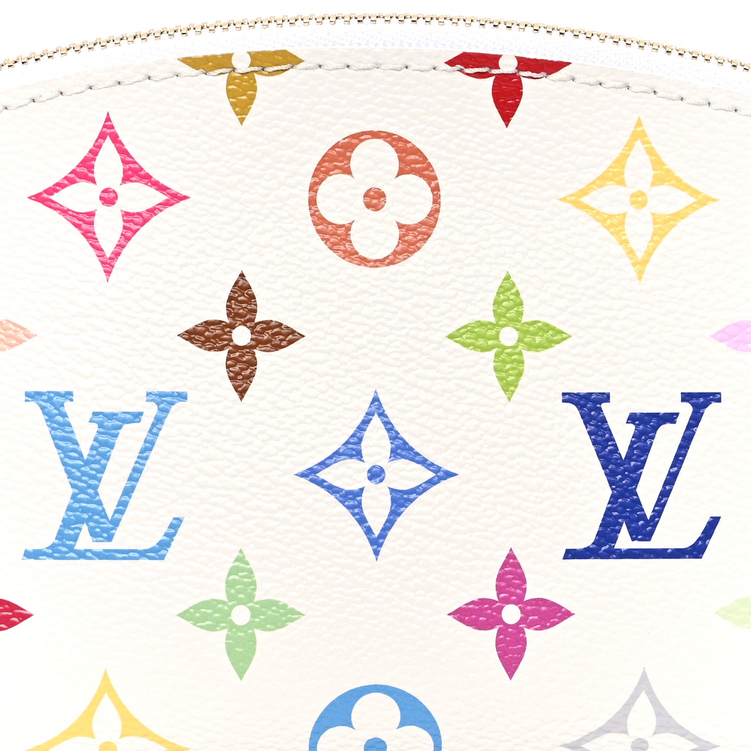 Louis Vuitton LV x TM Monogram Multicolor Cosmetic Pouch PM White 7 of 8
