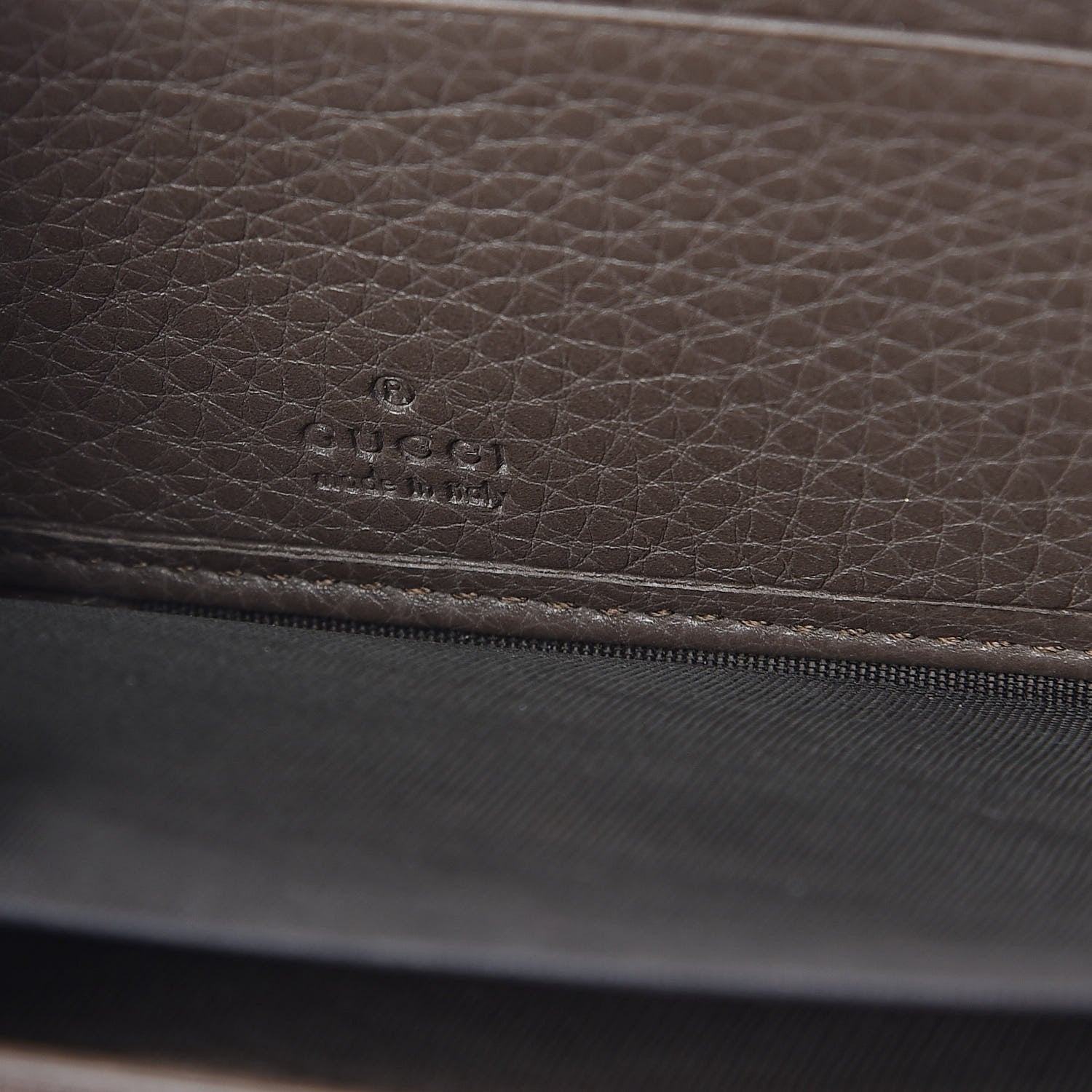 Gucci Dollar Calfskin Bamboo Tassel Zip Around Wallet Grey Field 6 of 7