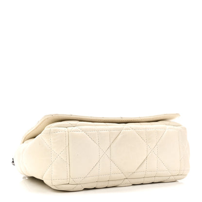 Christian Dior Lambskin Macrocannage Small Dior Caro Bag Ivory 4 of 12