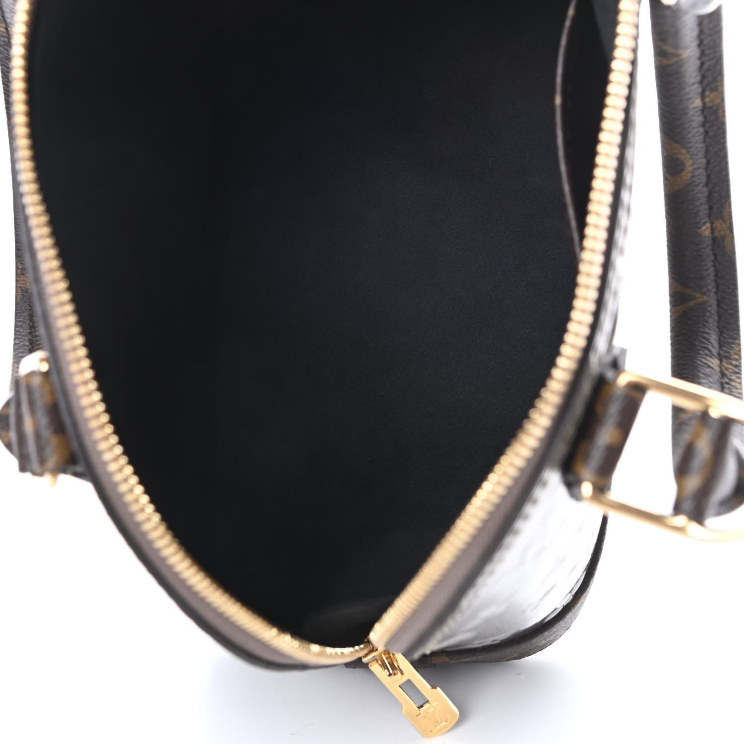 Louis Vuitton Vernis Epi Monogram Alma BB Champagne Metallise 5 of 10