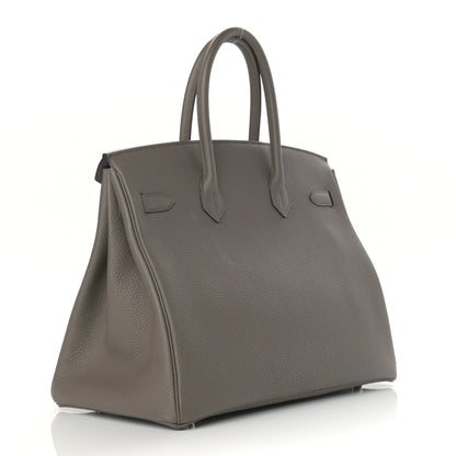 Hermes Togo Birkin 35 Etain 3 of 12