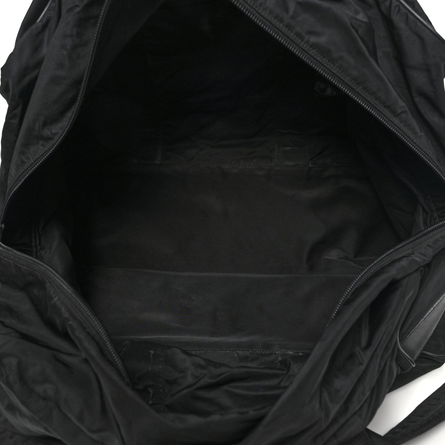 Tessuto Nylon Saffiano Viaggio Duffle Black