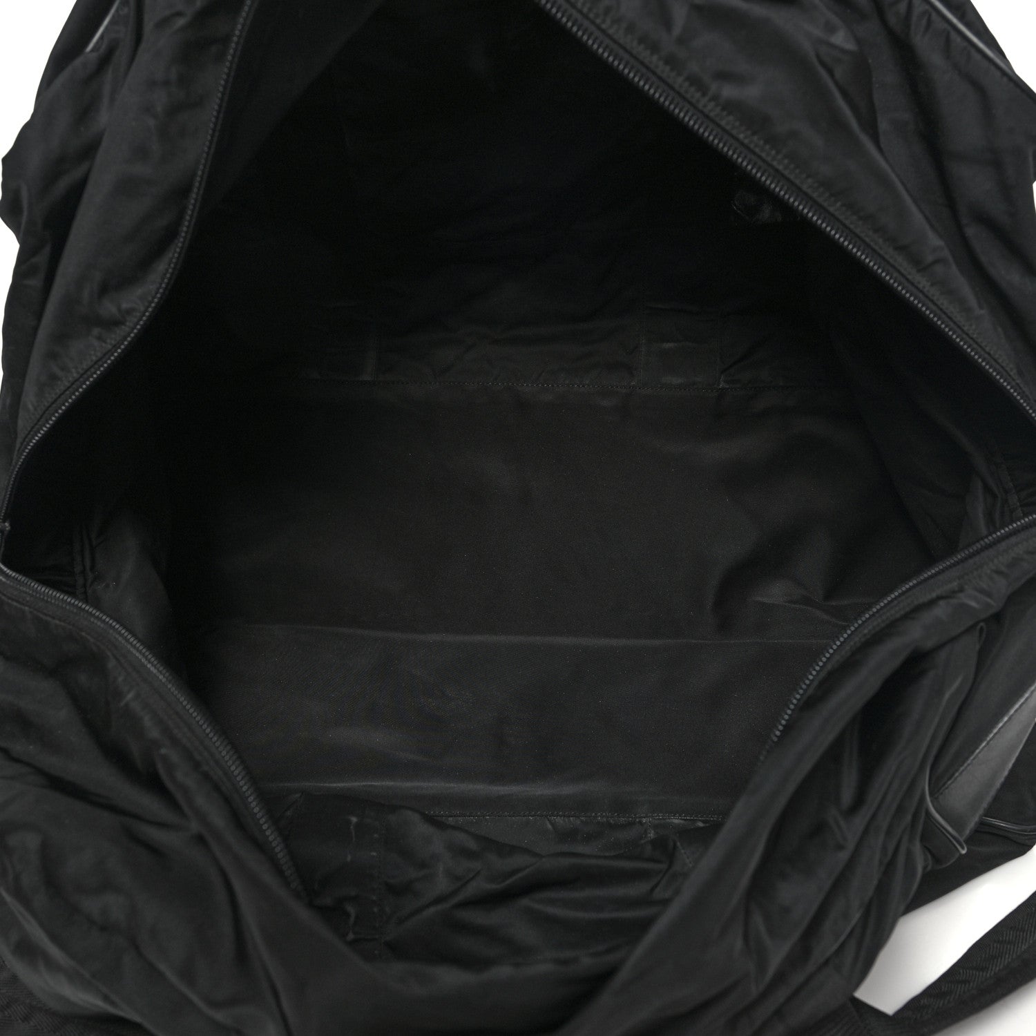 Prada Tessuto Nylon Saffiano Viaggio Duffle Black 4 of 14