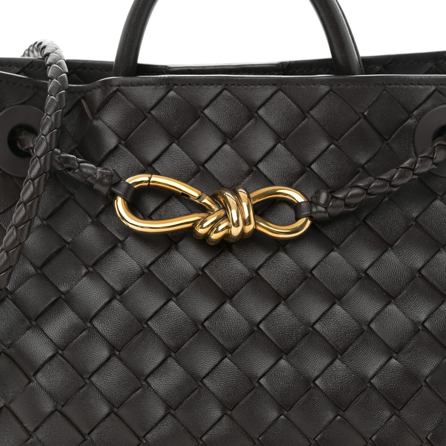 Nappa Intrecciato Small Andiamo Shoulder Bag Fondant