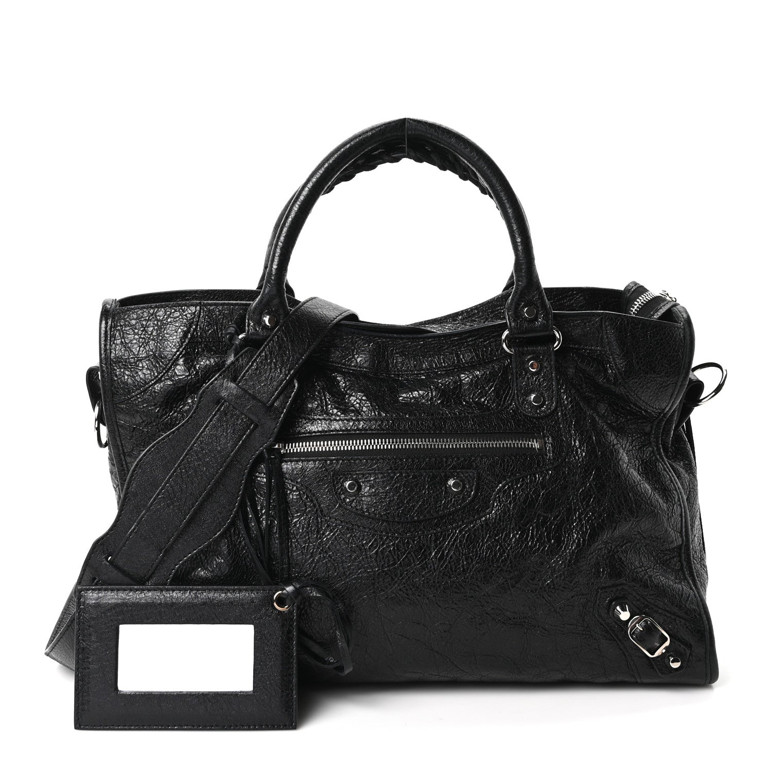 Balenciaga Agneau Classic Silver Hardware City Black 3 of 12