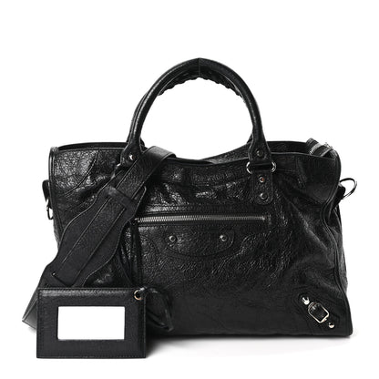 Balenciaga Agneau Classic Silver Hardware City Black 3 of 12