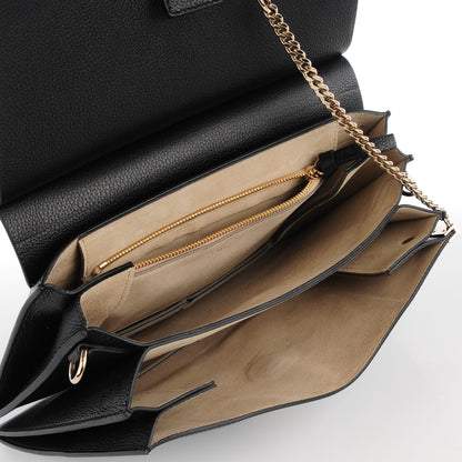 Chloe Suede Calfskin Medium Faye Shoulder Bag Black 8 of 8