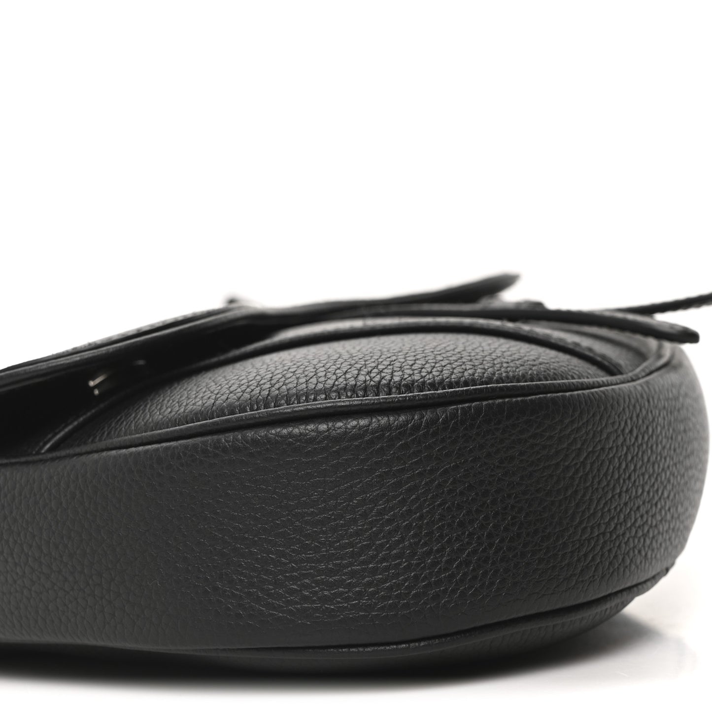 Grained Calfskin Kim Jones Saddle Bag Black