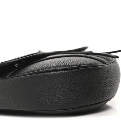 Christian Dior Grained Calfskin Kim Jones Saddle Bag Black 8 of 9