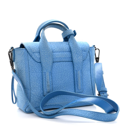 3.1 Phillip Lim Textured Calfskin Mini Pashli Satchel Azure 3 of 10
