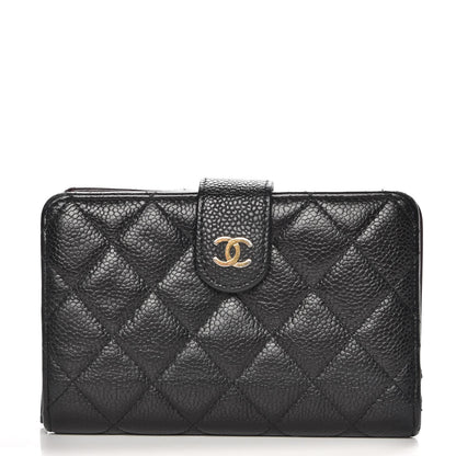 Chanel Caviar Quilted Zipped Pocket Wallet Black 1 of 15