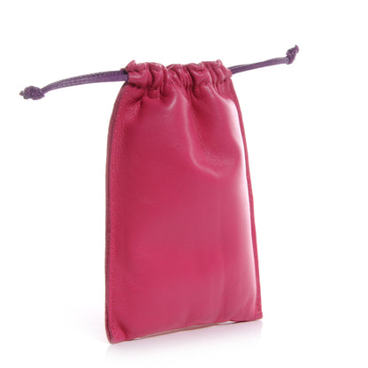 Hermes Lambskin Pilo Pouch PM Rose Shocking and Violet 3 of 7