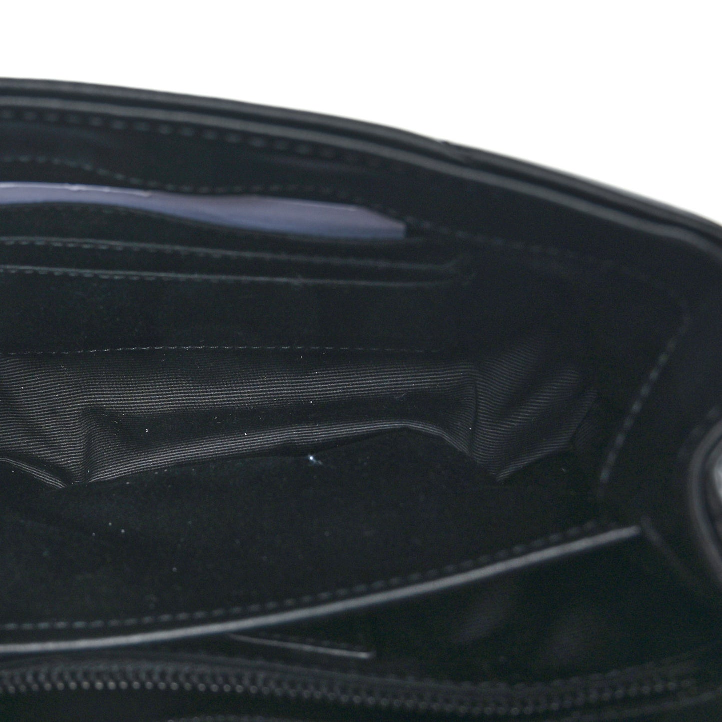 Calfskin Y Quilted Monogram Monochrome Toy Loulou Crossbody Bag Black