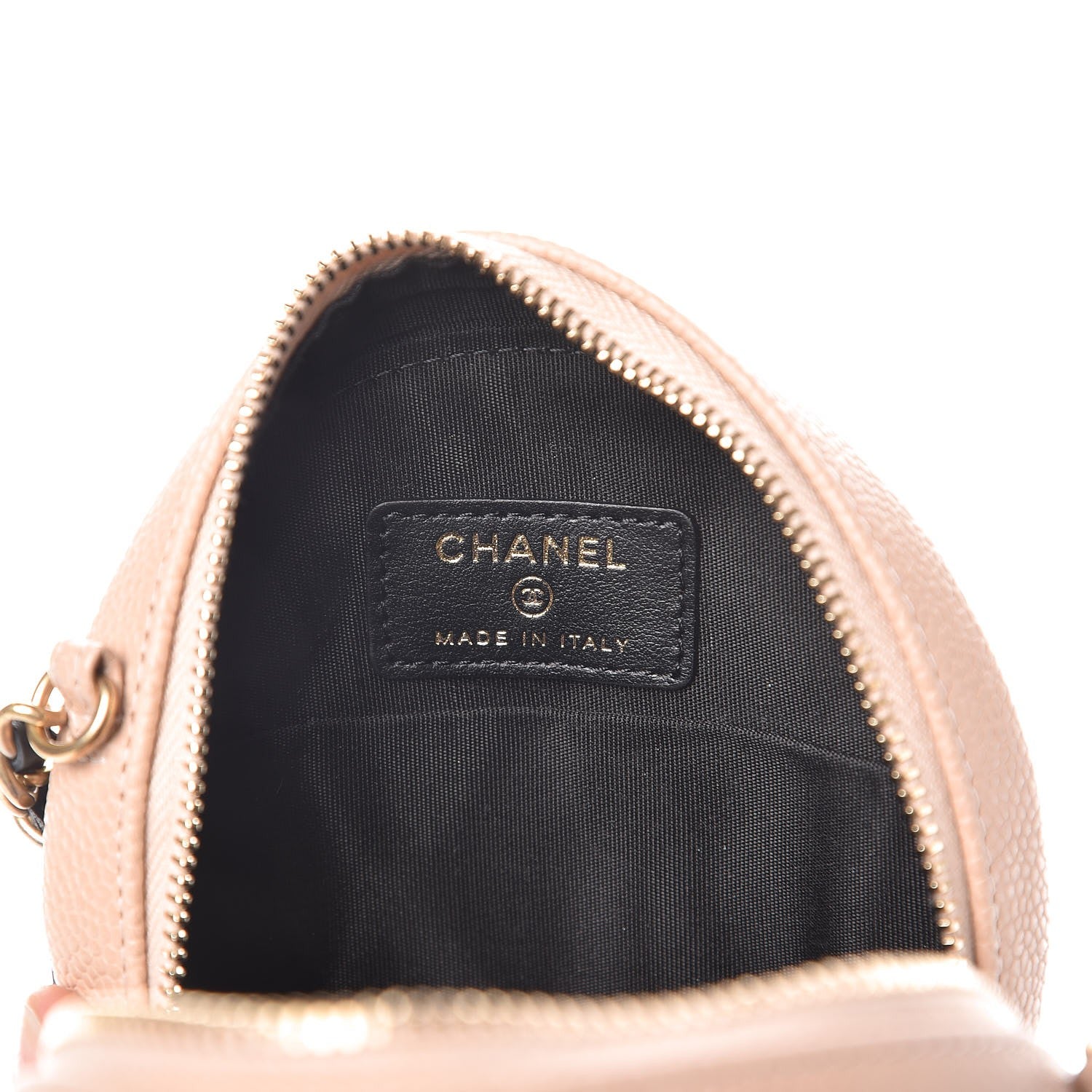 Chanel Caviar Quilted Round Filigree Crossbody Beige Black 6 of 8