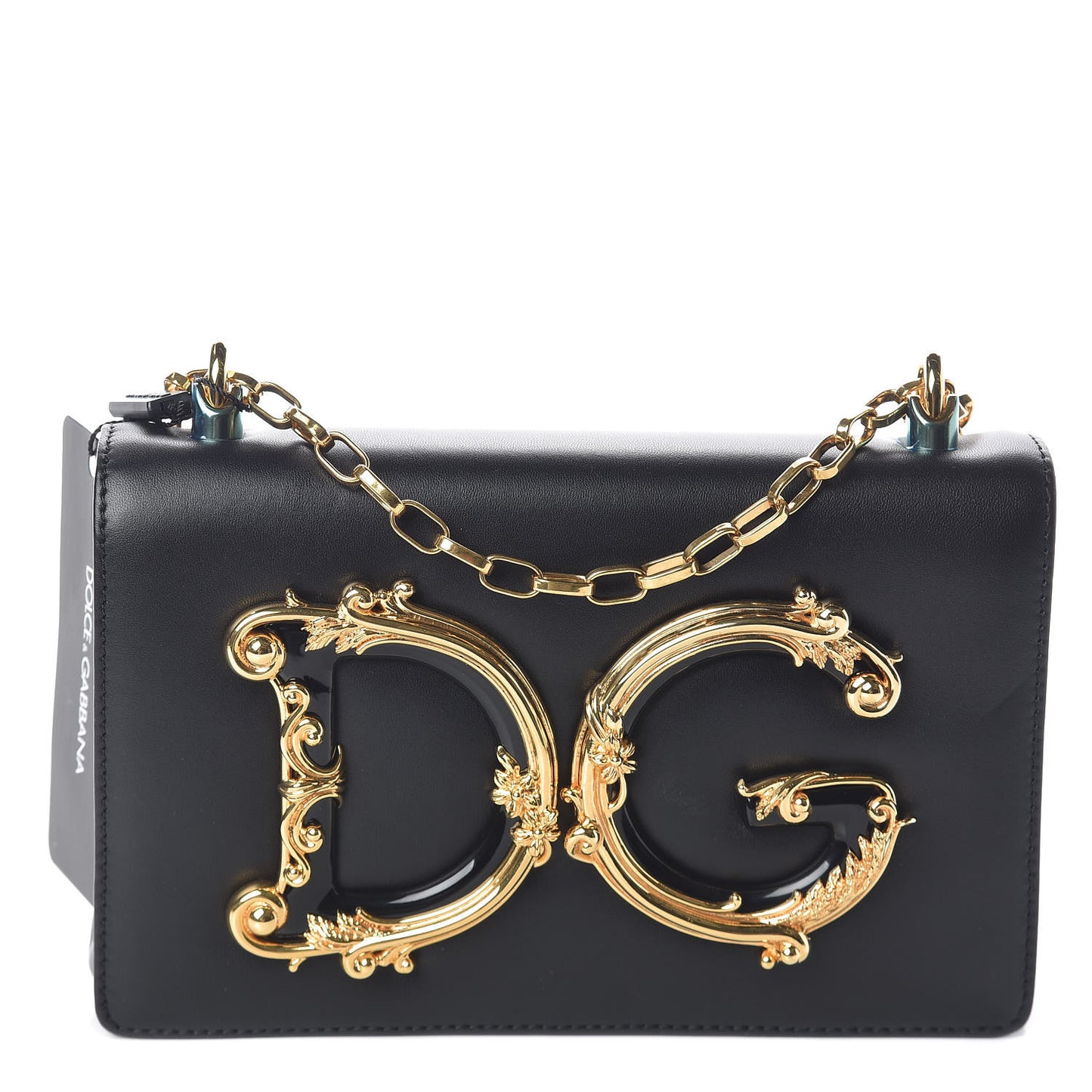 Nappa DG Girls Shoulder Bag Black
