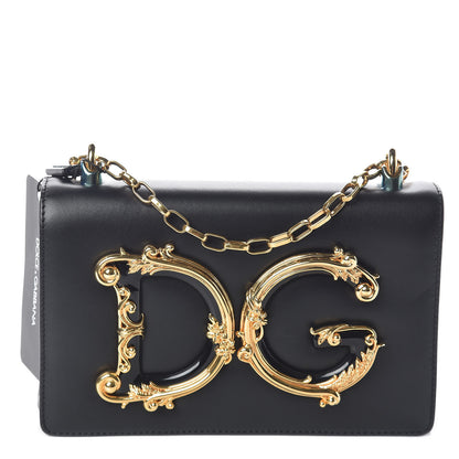 Dolce & Gabbana Nappa DG Girls Shoulder Bag Black 1 of 9