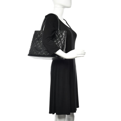 Chanel Caviar Medallion Tote Black 2 of 15