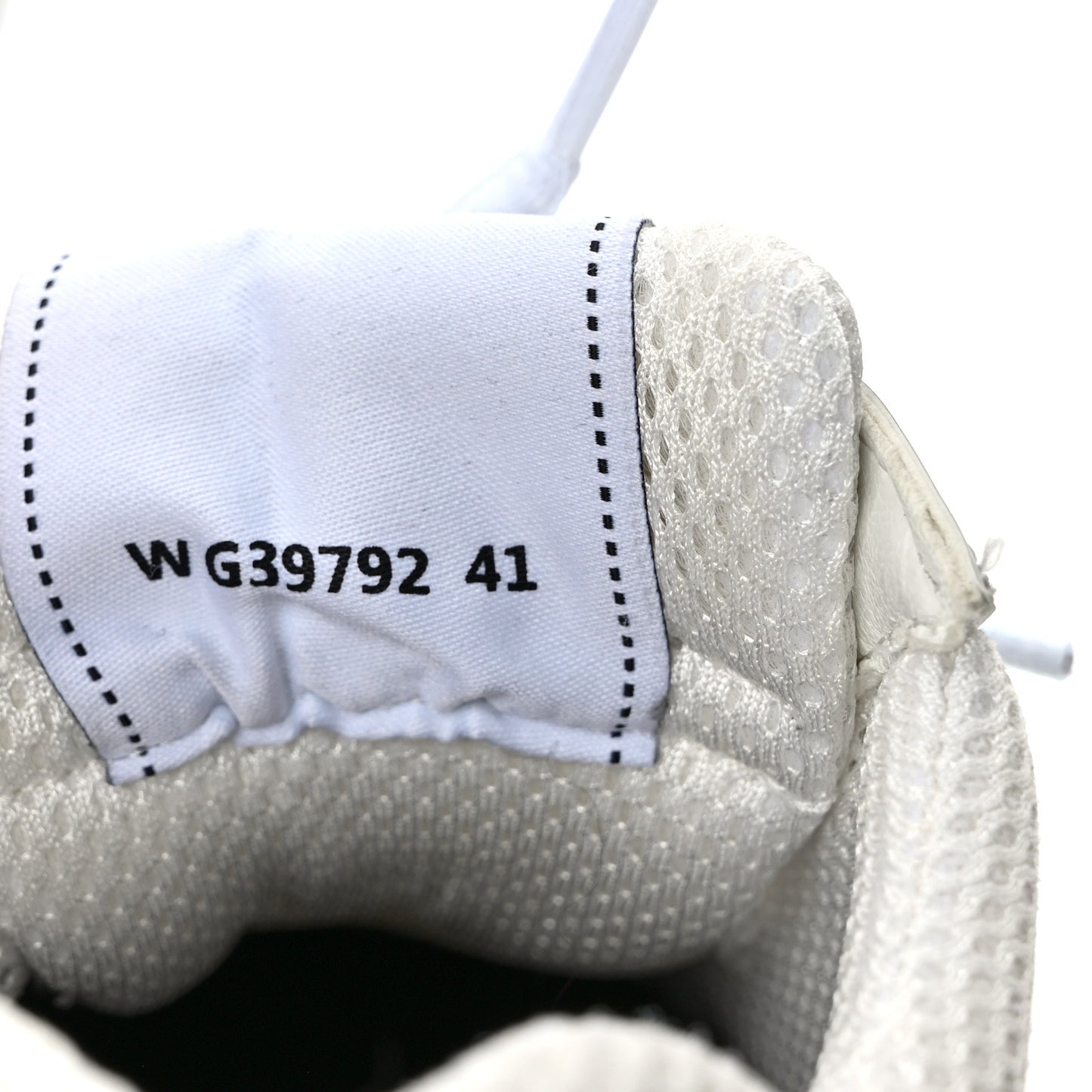 Fabric Laminated Calfskin Stretch CC Sneakers 41 White Silver