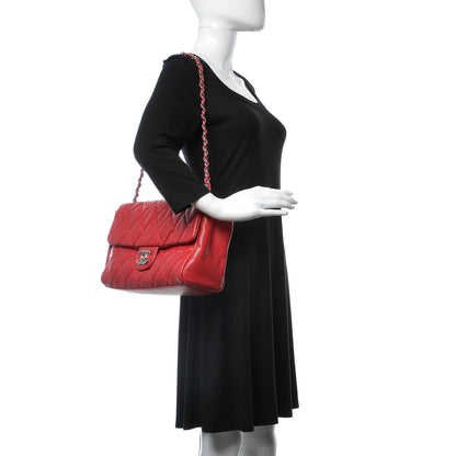 Chanel Glazed Soft Caviar Large Flap Red 2 of 10