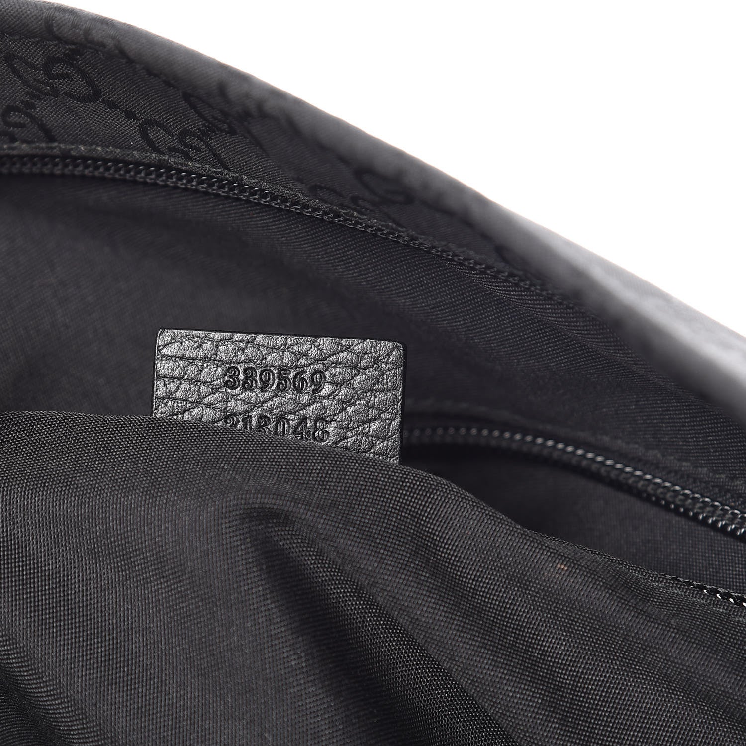 Gucci Nylon Monogram Large Messenger Black 7 of 10