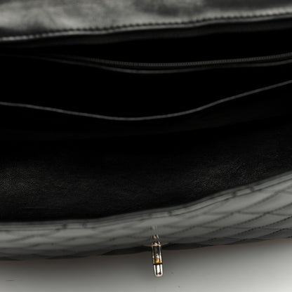 Chanel Patent Quilted Maxi Single Flap Black 5 of 10
