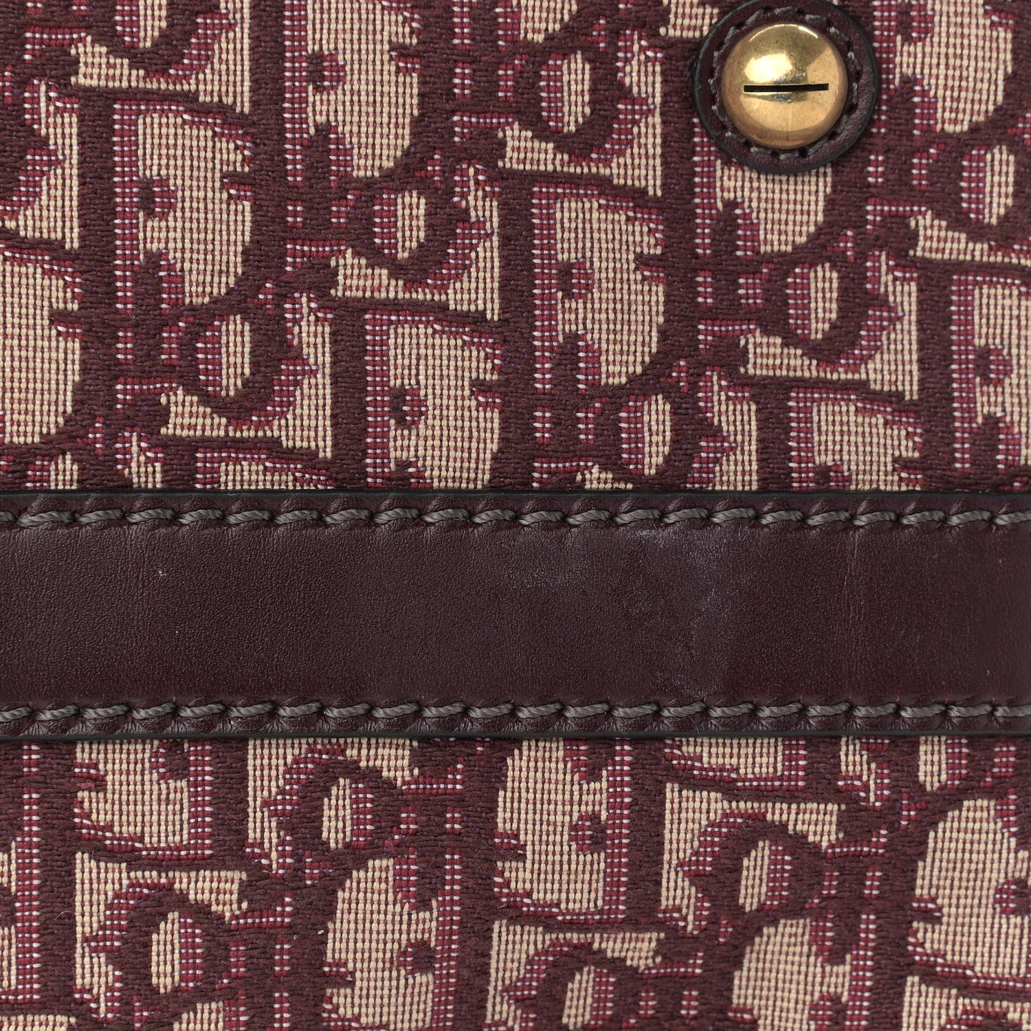 Christian Dior Oblique Boston Bag Bordeaux 10 of 11