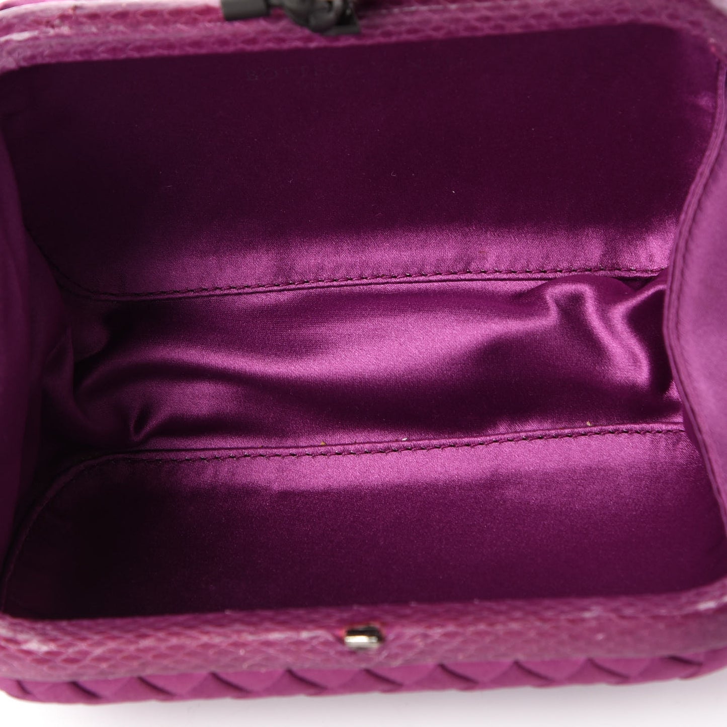 Satin Intreccio Impero Ayers Knot Clutch Orchid