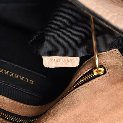 Burberry Signature Grain Medium Mildenhall Crossbody Bag Pale Apricot 7 of 9