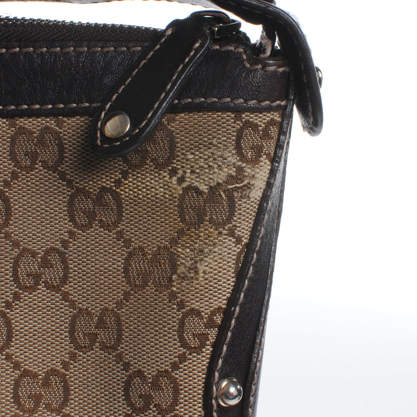 Monogram Pelham Studded Shoulder Bag Ebony