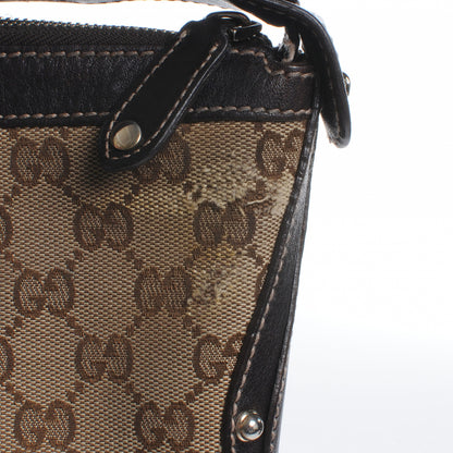 Gucci Monogram Pelham Studded Shoulder Bag Ebony 8 of 12