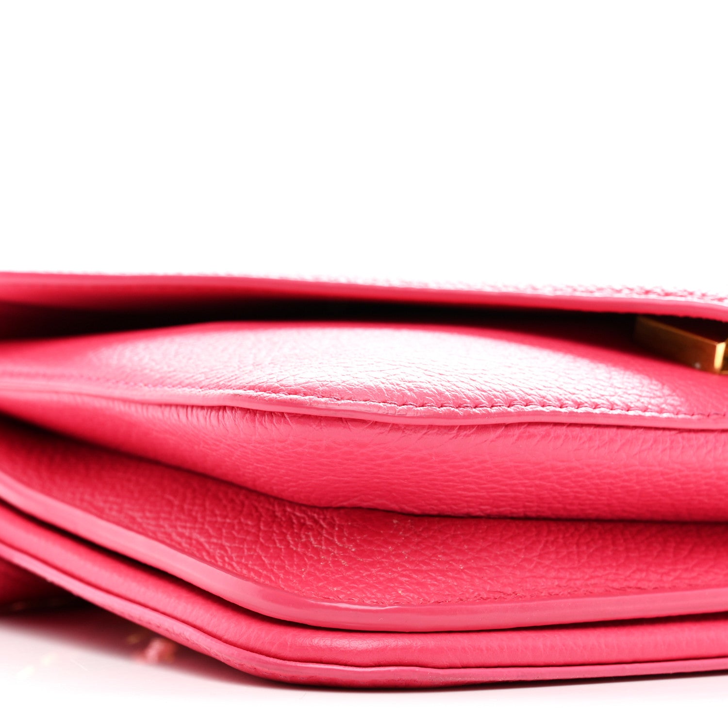 Bottega Veneta Calfskin Mount Envelope Bag Pink 9 of 10