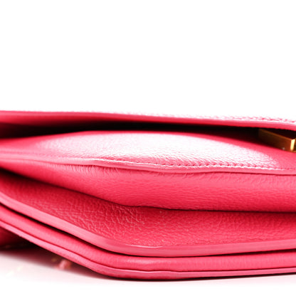 Bottega Veneta Calfskin Mount Envelope Bag Pink 9 of 10