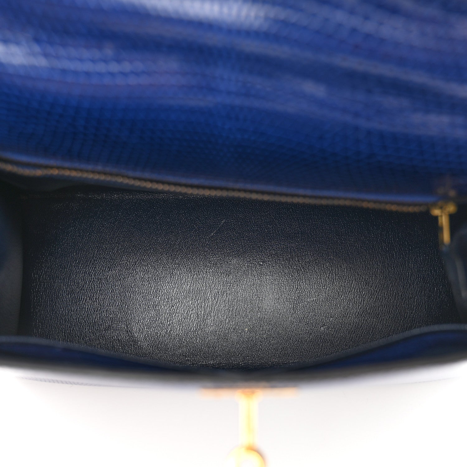 Hermes Lizard Kelly Sellier 28 Bleu Saphir 5 of 19