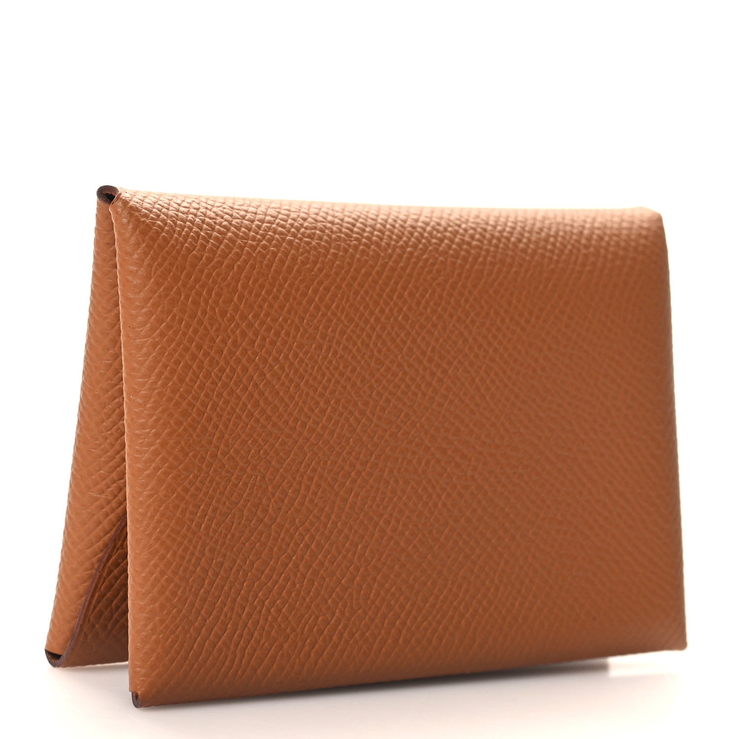 Hermes Epsom Calvi Duo Card Case Gold 3 of 8