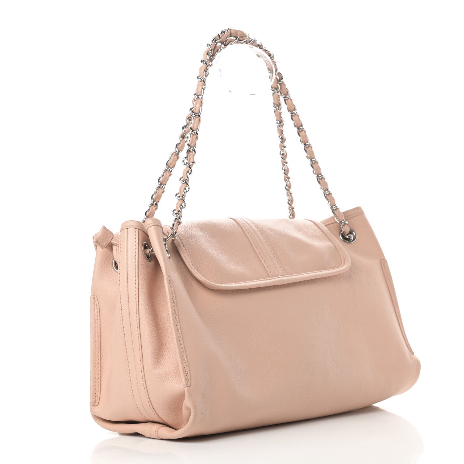 Chanel Caviar Accordion Flap Beige 4 of 19