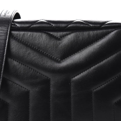 Saint Laurent Calfskin Y Quilted Monogram Small Loulou Bowling Bag Black 10 of 10