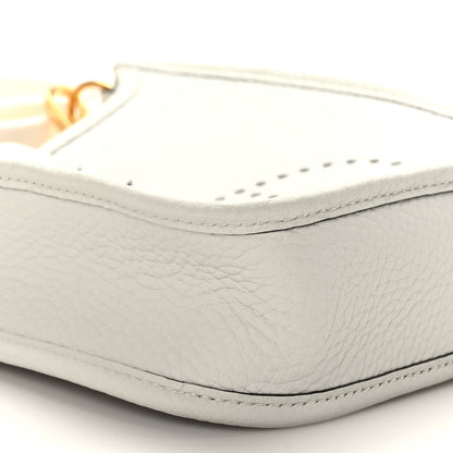 Hermes Taurillon Clemence Amazone Evelyne TPM New White 8 of 10